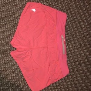 Salmon pink iviva/lululemon shorts!!:))♥️